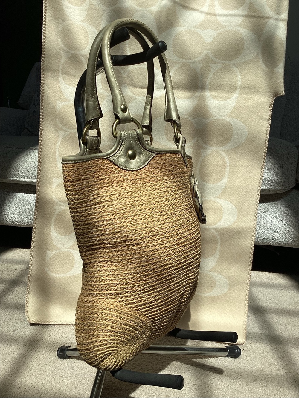 Coach Bleeker Straw Tote M0868-F13373 - Picture 3 of 7
